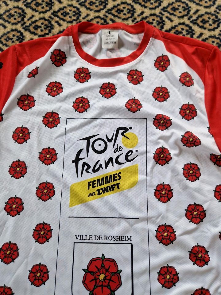 Tour de France Herren Fahrradtrikot Fahrrad Trikot Gr.L weiß in Güglingen