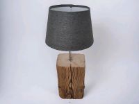 Tischlampe Altholz Balken Leuchte Holz rustikal chrom Bayern - Palling Vorschau
