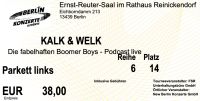 1 Ticket Kalk & Welk - Berlin 18.05.24 Berlin - Steglitz Vorschau