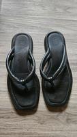 Zehentrenner FlipFlops Massimo Dutti Leder Schwarz Nürnberg (Mittelfr) - Mitte Vorschau