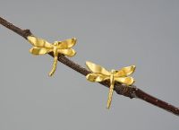Libelle Ohrstecker Ohrringe aus 925 Sterling Silber vergoldet Baden-Württemberg - Geisingen Vorschau