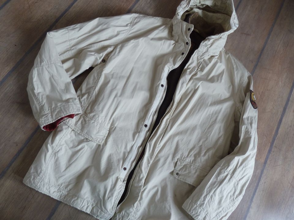 Strellson Jacke 2 in 1 creme beige 54 Kapuze Innenfutter Sommer in Düsseldorf