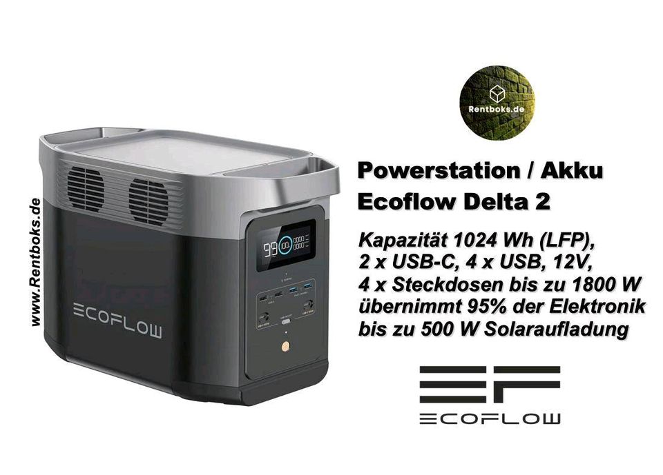 Powerstation / Akku 99 Wh- 10.8KWh Mieten Batterie Stromerzeuger Akku Lautsprecher Powerbank, Stromgenerator, Powerstation, Power Stromagregat Generator, 230V Akku, Balkonkraftwerk, Solargenerator USV in Berlin