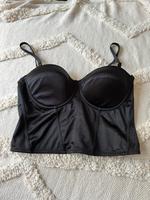 Elegante schwarze Korsage Bustier mit Cups Berlin - Mitte Vorschau