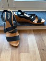 Sandalen mit Keilabsatz | marineblau | Größe 44 Düsseldorf - Golzheim Vorschau