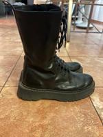 Echt Leder Schnürstiefel/Plateau mit Reissverschluss Sachsen - Großpösna Vorschau