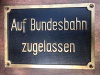 Bronze Lokschild Grubenbahn 42x30 Sachsen - Burkhardtsdorf Vorschau