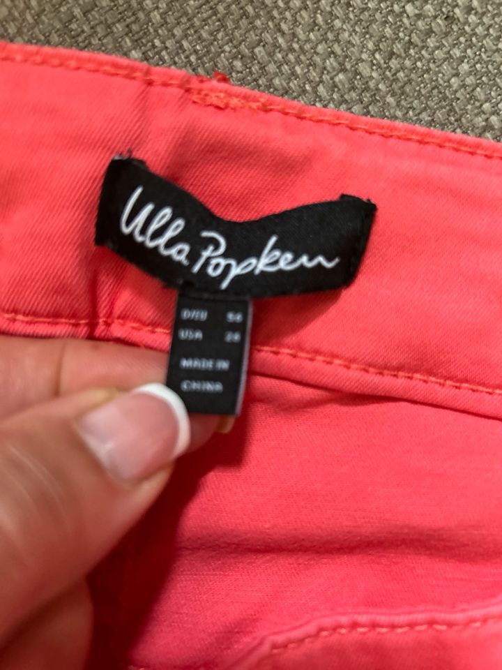 Ulla Popken Damen 3/4 Hose Coralrot in Schüttorf