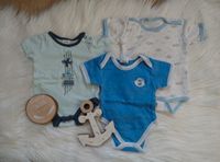 Set Body kurzarm Baby Junge blau Gr. 56-62 Niedersachsen - Rühen Vorschau