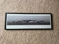 Bilderrahmen schwarz mit Alcatraz Bild Foto Fotografie 32x90 cm Nordrhein-Westfalen - Wenden Vorschau