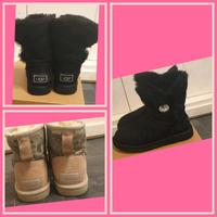 Ugg Boots 37 Bailey Button Bling und Mini Snake nude Nordrhein-Westfalen - Selfkant Vorschau
