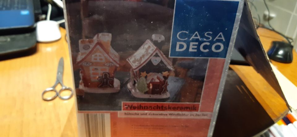 Casa Deco Weihnachtskeramik - dekorative Windlichter - 2 Stück in Dülmen
