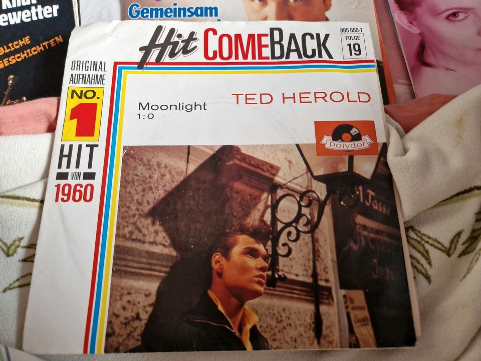 Ted Herold  - Moonlicht /Hit Come Back (Vinylsingle) in Bielefeld