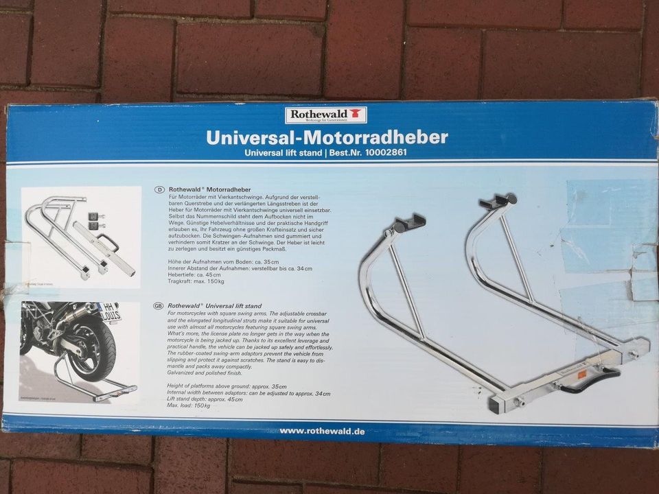 Rothewald Universal-Motorradheber 10002861 in Kutenholz