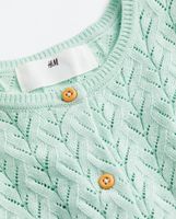 H&M Strickjacke Cardigan lindgrün mint 128 134 140 146 Bayern - Anzing Vorschau