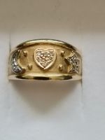 Ring "Mond-Herz-Stern" Gold 585 - Gr. 56 - mit Diamanten 0,13ct Bayern - Schweitenkirchen Vorschau