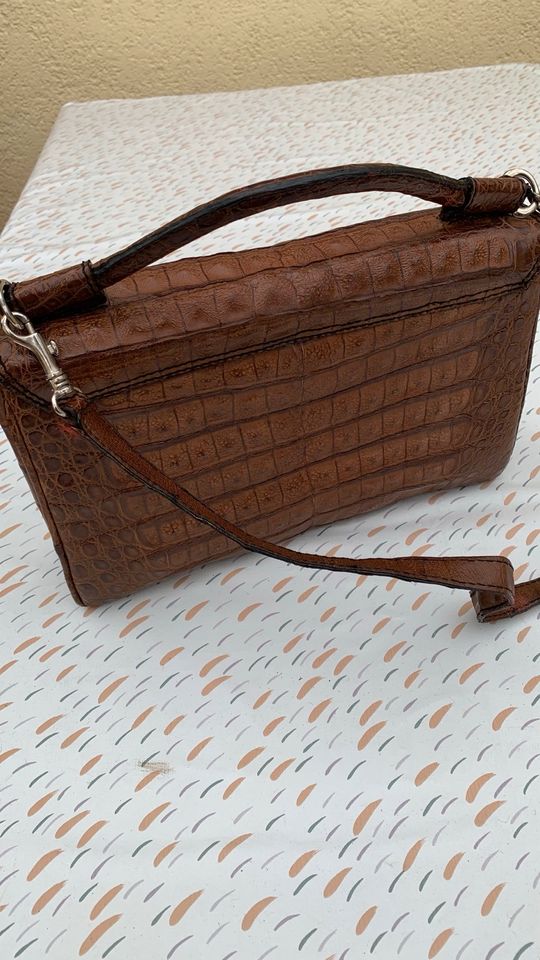 Vintage Jaguar Damen Leder Handtasche in Mühlheim am Main