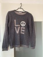 Pulli grau Gr XS mit Love und Pailletten Bayern - Egenhofen Vorschau