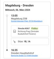 FlixBus N367 Magdeburg Dresden 6.3.24 Sachsen-Anhalt - Magdeburg Vorschau