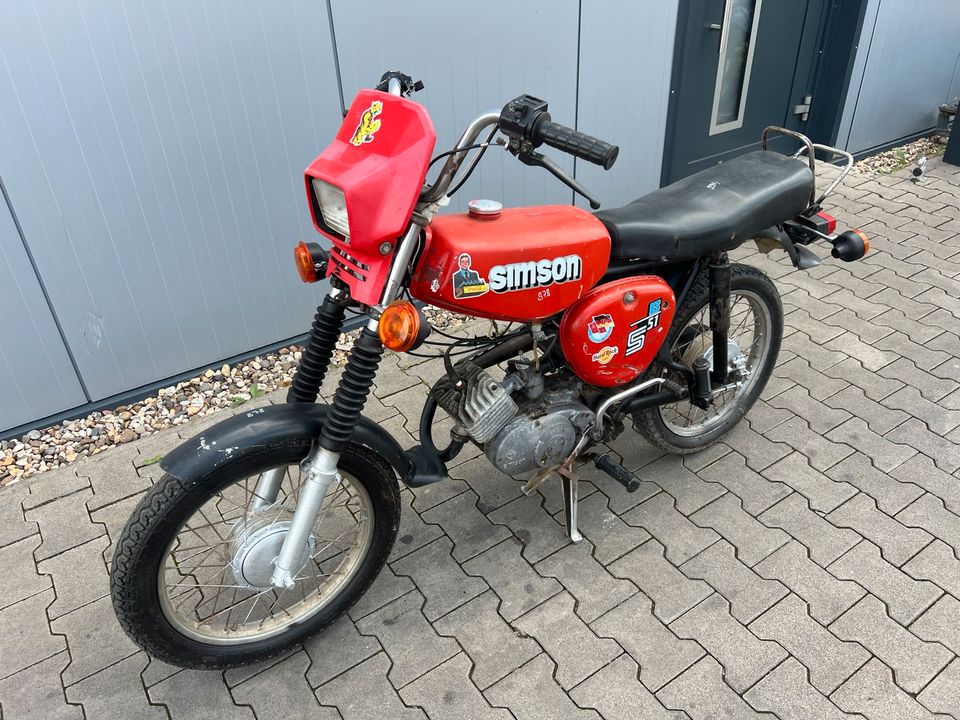 Simson S50 S50B1 1977 3-Gang Moped Mofa Roller B78 in Osterweddingen