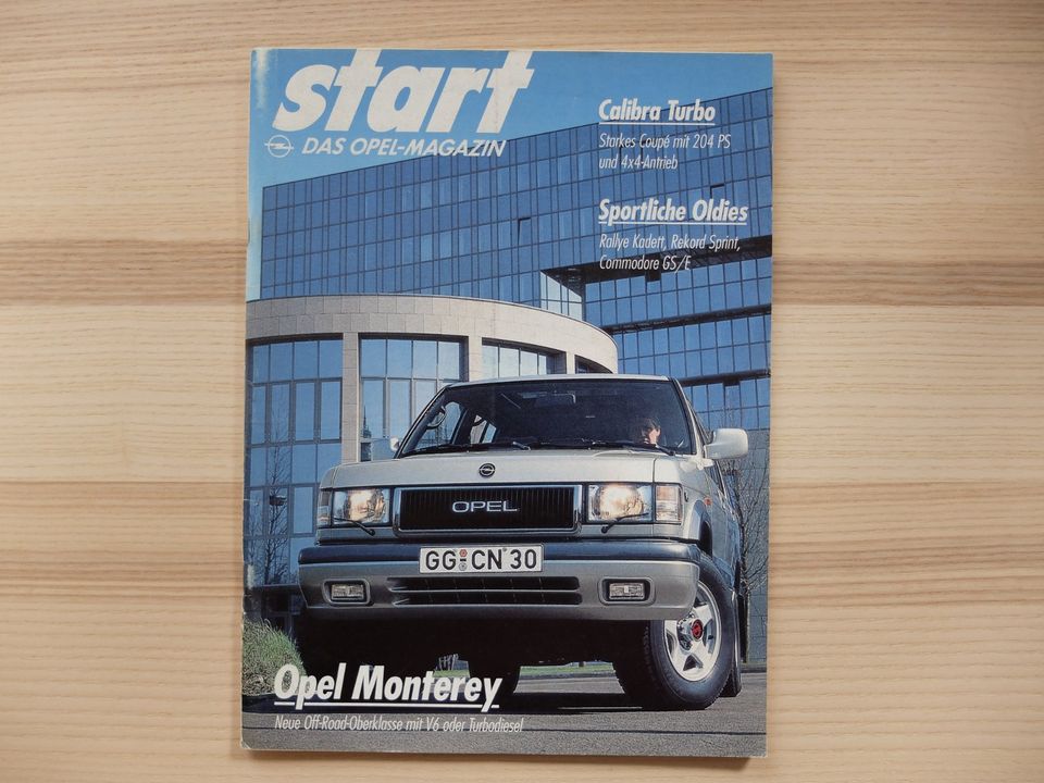 OPEL START 2-92 MAGAZIN von 1992 Montery Rallye Sprint Commodore in Hof (Saale)