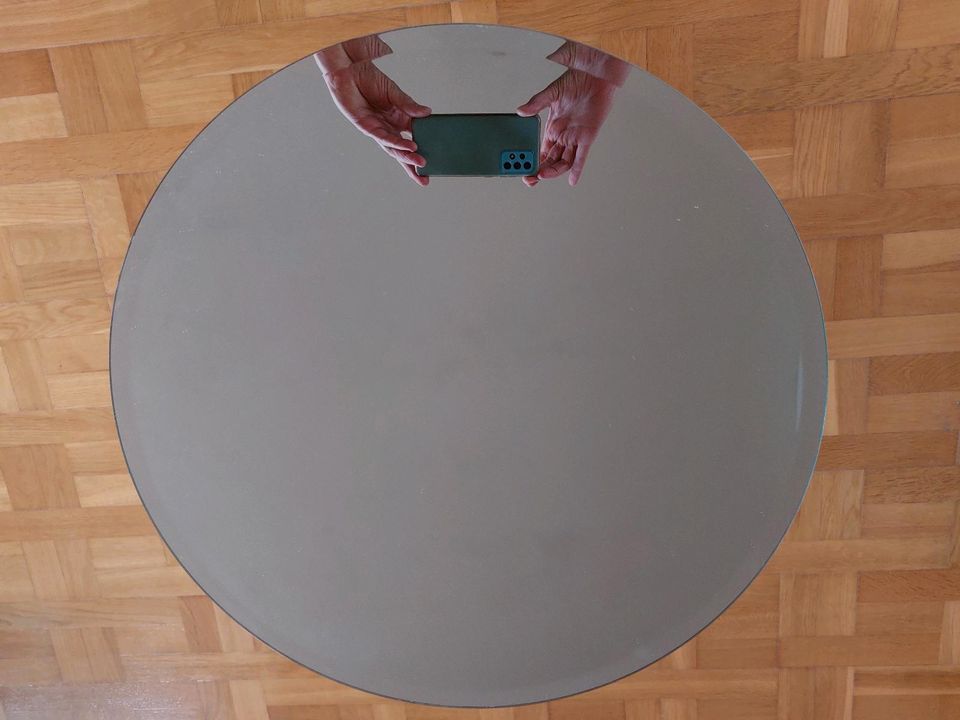 Runder Facetten Spiegel 50 cm Kristall Form Tondo in Kiel