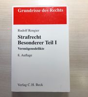 Rengier, Strafrecht BT 1, Vermögensdelikte, Jura Brandenburg - Frankfurt (Oder) Vorschau