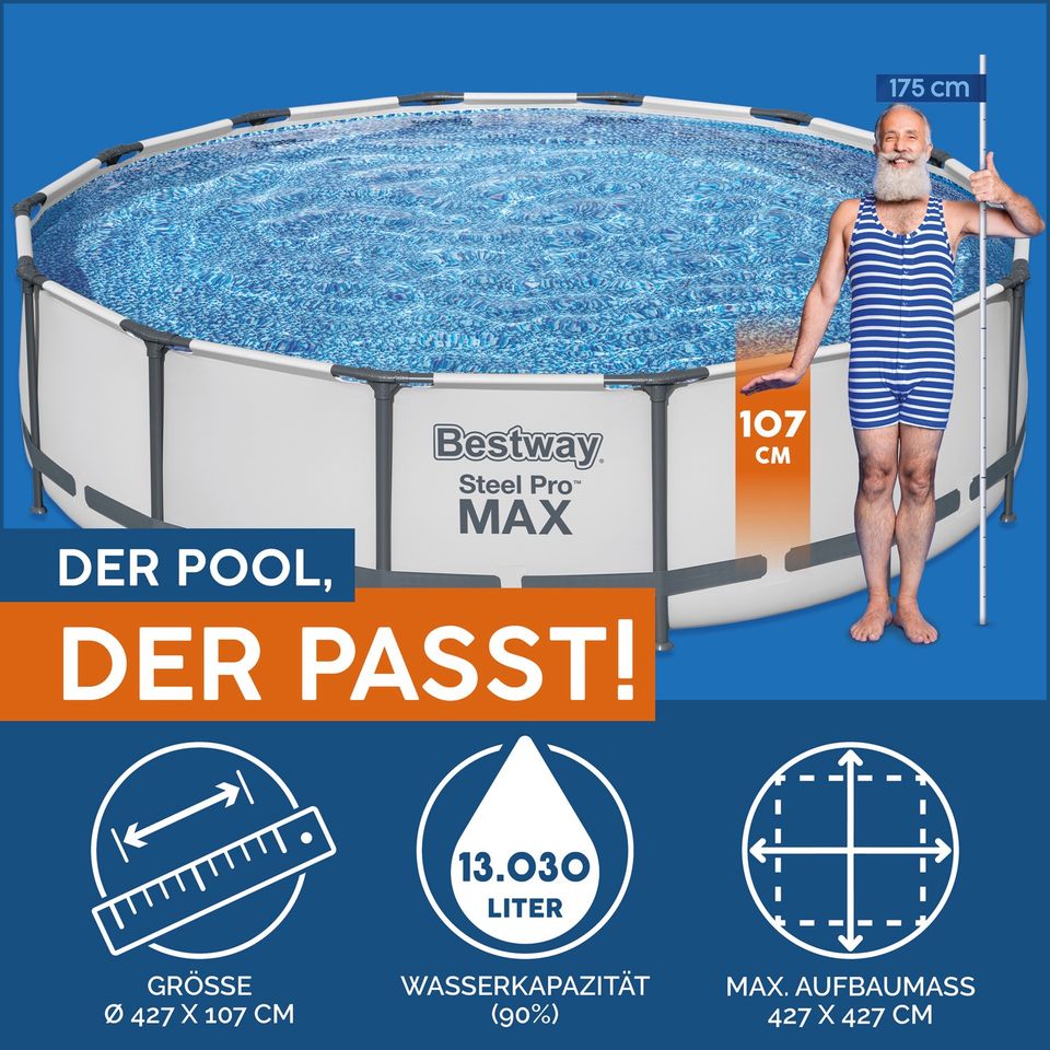 Pool NEU Bestway Steel Pro Max in Hamminkeln