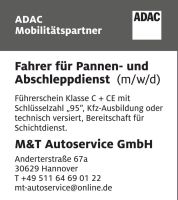 Fahrer M/W/D ür unseren Abschleppdienst Hannover - Misburg-Anderten Vorschau