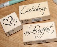 Stempel Hochzeit Einladungskarte Buffet Herzen Rheinland-Pfalz - Obrigheim Vorschau