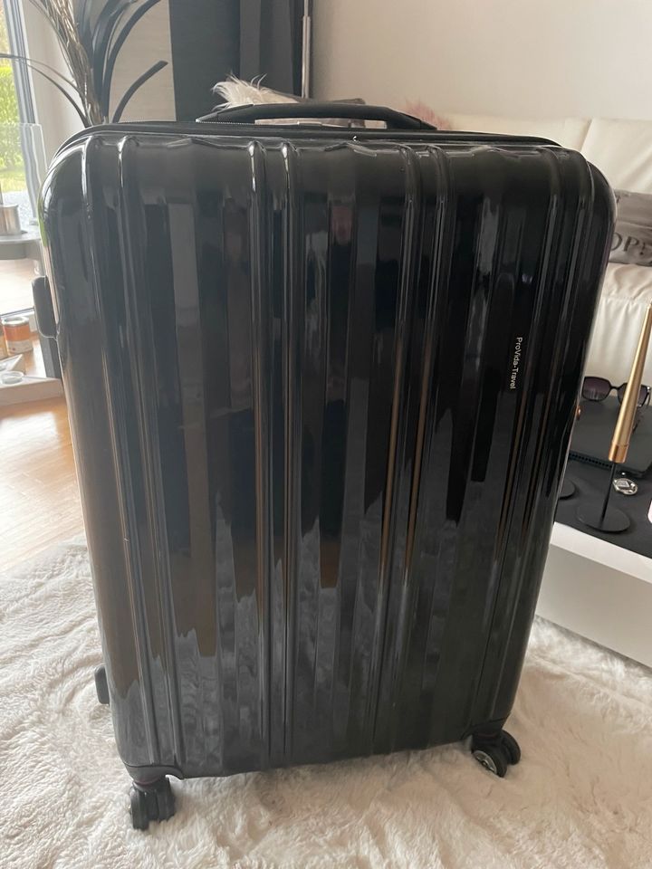 Koffer schwarz Optik Klavierlack * Pro Vida Travel * Gr. L in Bonn