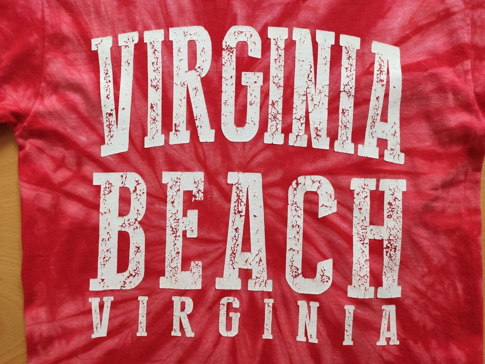 VIRGINIA BEACH VA Souvenir T-Shirt Gr. S rot-weiß USA United Stat in Nürnberg (Mittelfr)