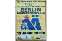 KONZERT POSTER DIE ÄRZTE SIGNIERT (!!) 15 JAHRE NETTO BERLIN 2002 Berlin - Lichtenberg Vorschau