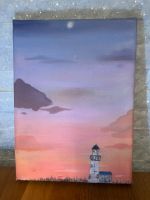 „Mondnacht“ selbstgemalte Gemälde auf Leinwand mit Ölfarbe Hessen - Groß-Gerau Vorschau