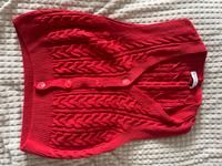 Rotes Top/ Rote Weste mit Zopfmuster Nordrhein-Westfalen - Krefeld Vorschau