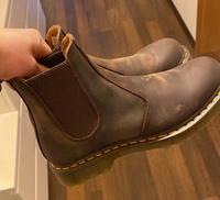 Braune DocMartens ohne Schnürsenkel Pankow - Weissensee Vorschau