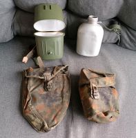 Bw Feldflasche mit Trinkbecher und Tasche, Klappspaten Tasche Nürnberg (Mittelfr) - Aussenstadt-Sued Vorschau