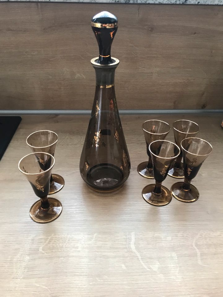 Karaffe mit 6 Sherry-Gläser in Bad Salzuflen