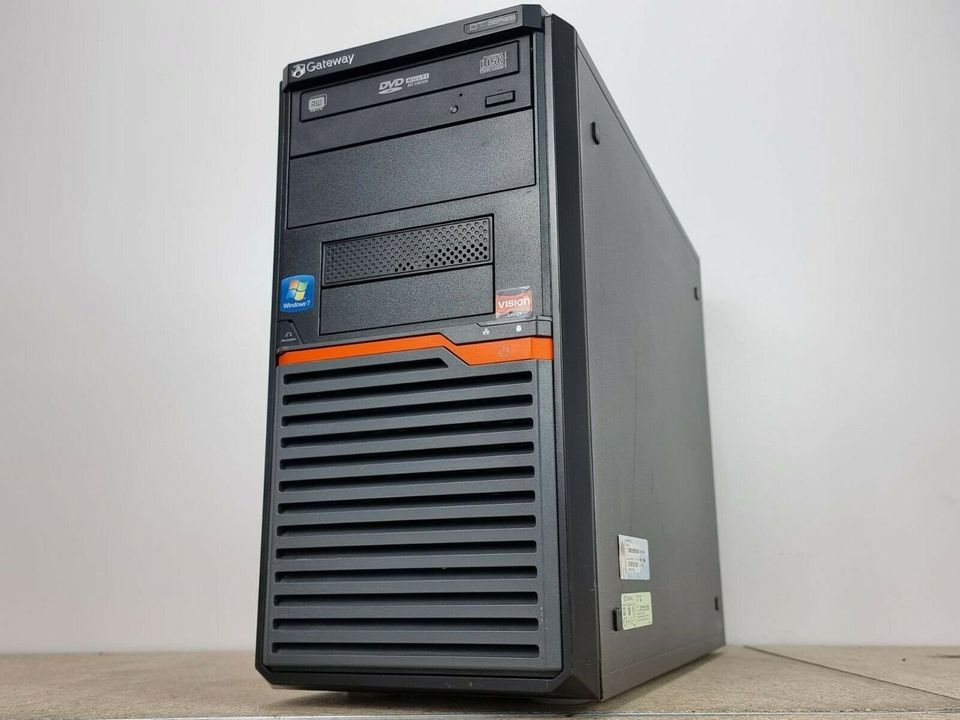 Windows XP Gamer PC Gateway DT55 Computer AMD IIX2 2x3,19GHz 4GB in Fellbach