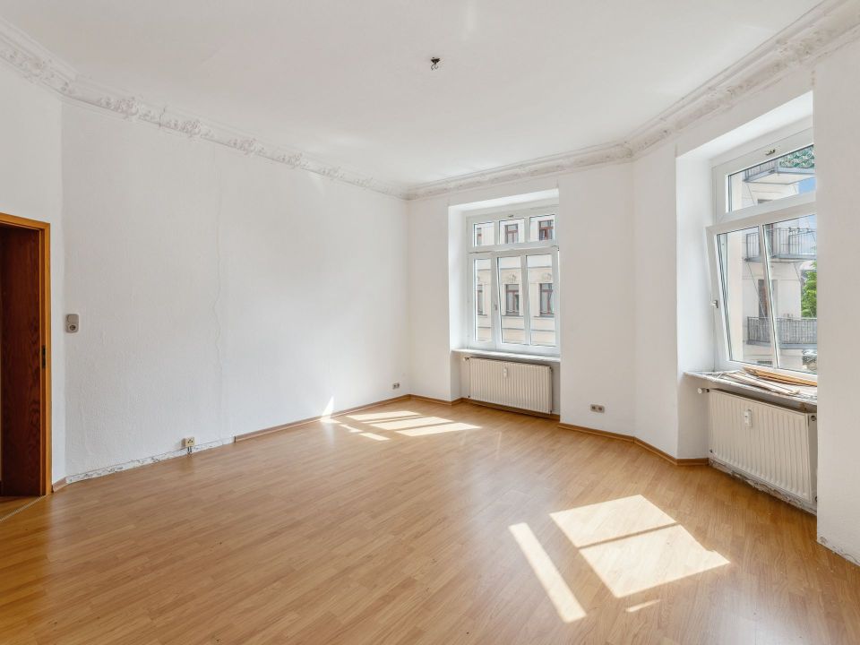 Interessante Kapitalanlage in Schleußig - gemütliche, leerstehende 1-Zimmer-Wohnung zu erwerben in Leipzig