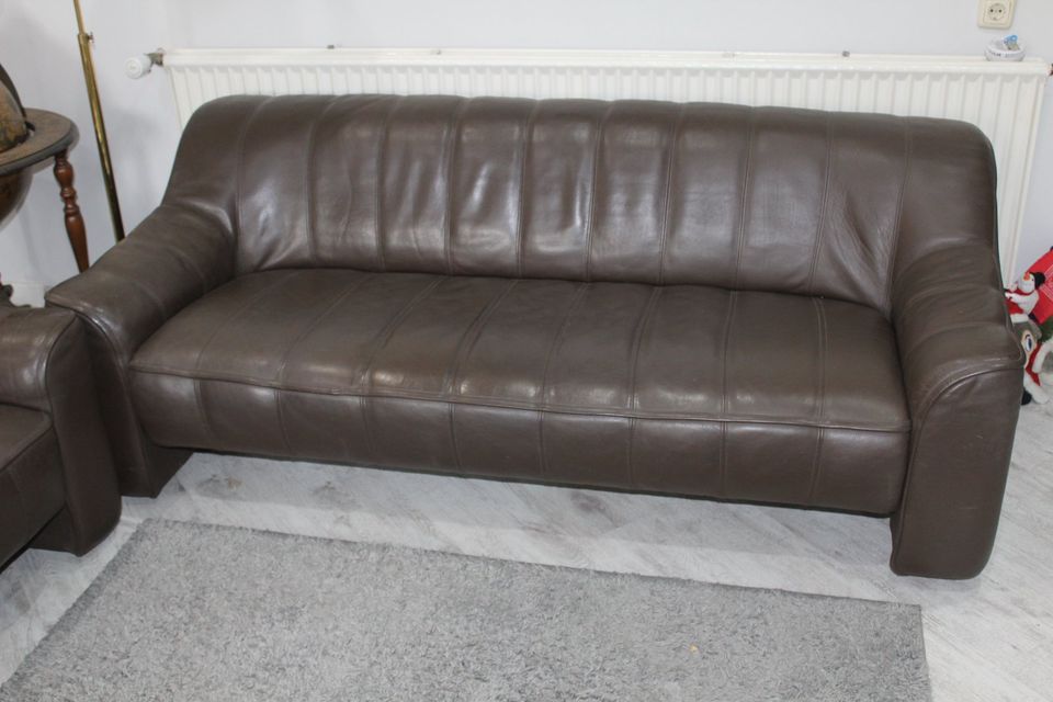 De Sede DS44 Lounge Designer 3er 2er 1er Garnitur Echtleder Sofa in Herford