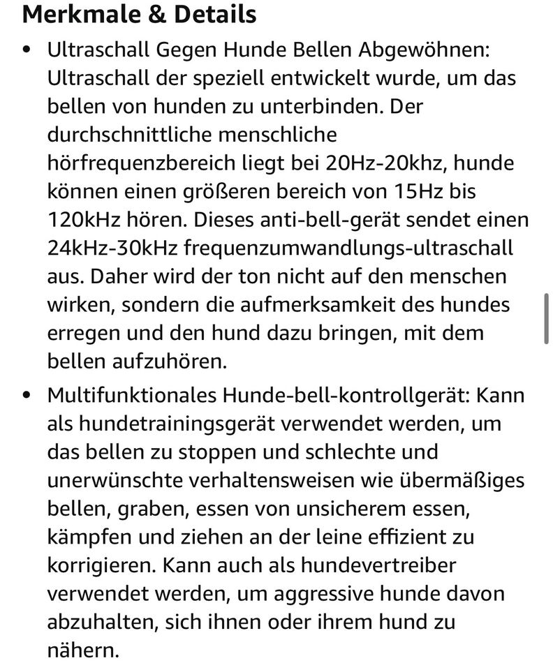 Hunde Tainings Gerät inkl Versand in Gunzenhausen