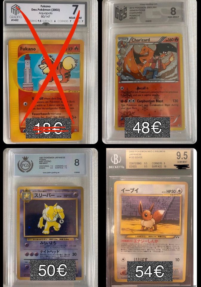 Pokemon Sammlung AOG PSA Grade Mint in Birkenfeld