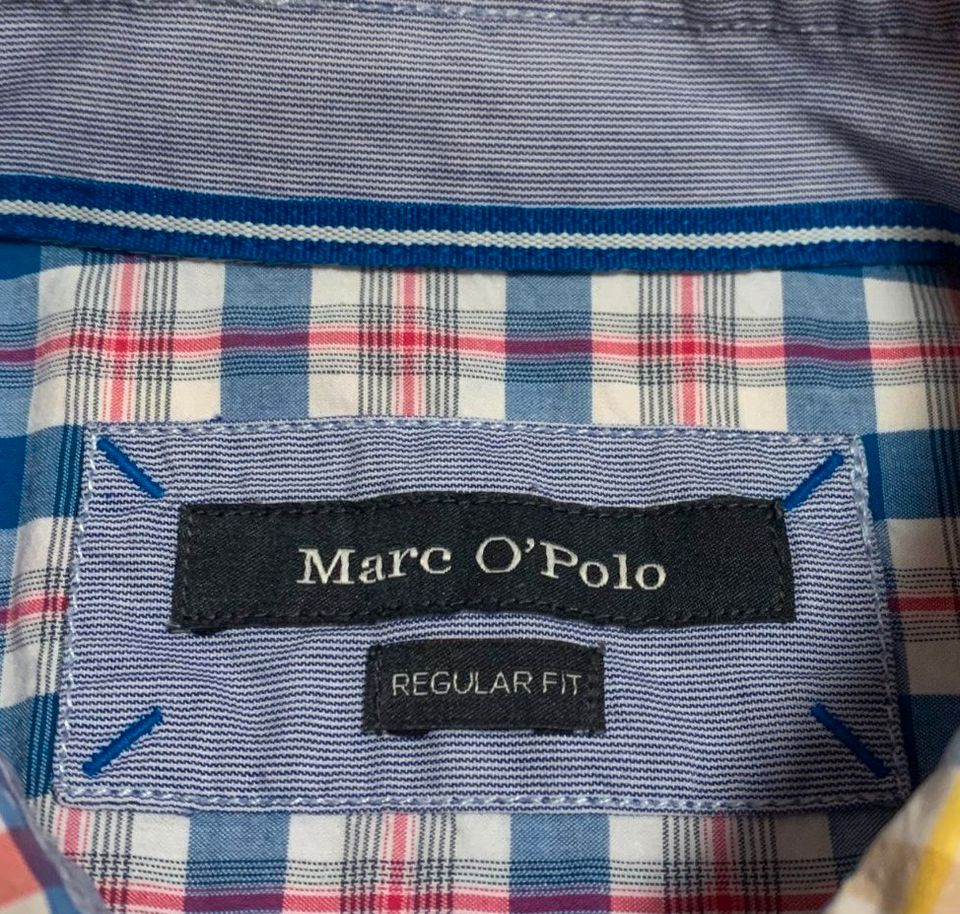 Marc O'Polo Hemd kurzarm kariert regular fit Gr. XL in Gechingen