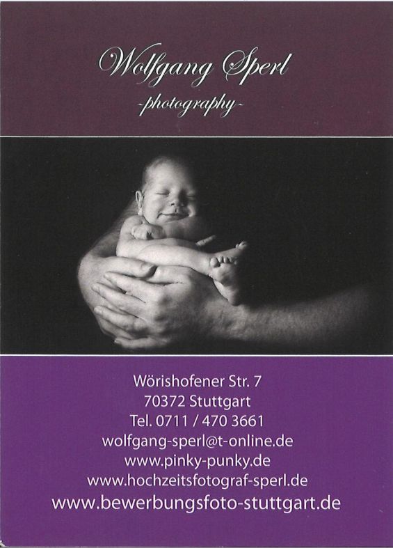 10 euro Gutschein fotograf sperl in stuttgart in Lorch