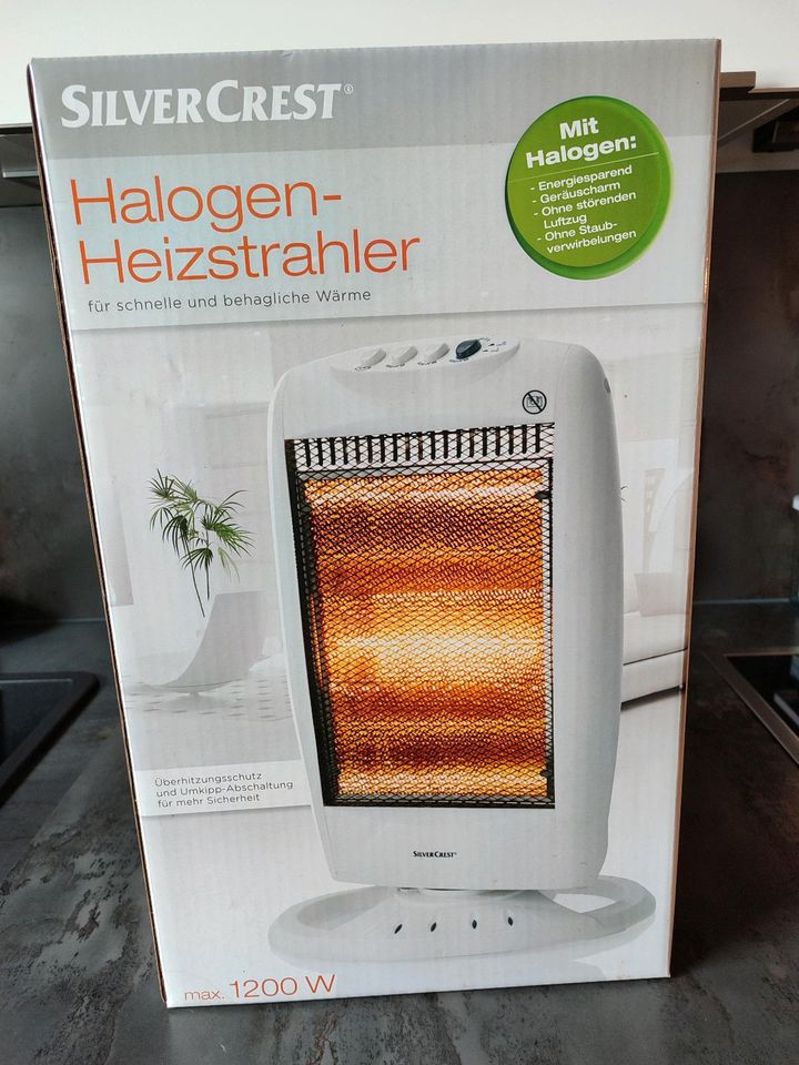 Halogen-Heizstrahler in Stein