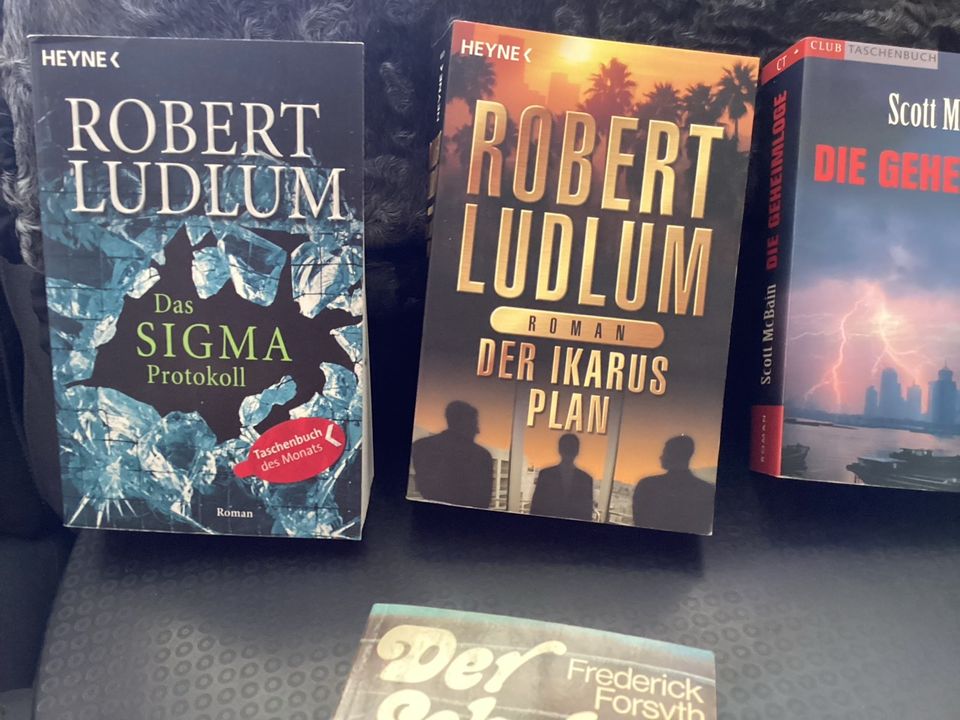 Bücher für Männer. 4 Stück, v. Ludlum, Mc Brain, Forsyth, zus. 7€ in Garmisch-Partenkirchen