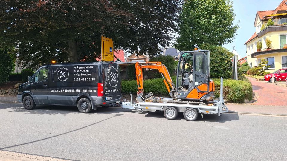 Erdarbeiten Minibagger Kanalbau Leitungverlegen Zisternen in Georgsmarienhütte