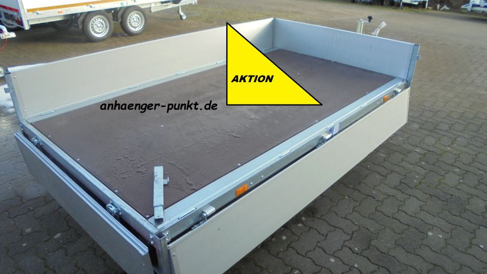 AKTION GROSSER PKW Anhänger 2,51 x 1,45m 1500kg gebremst 1,5to in Rheinberg