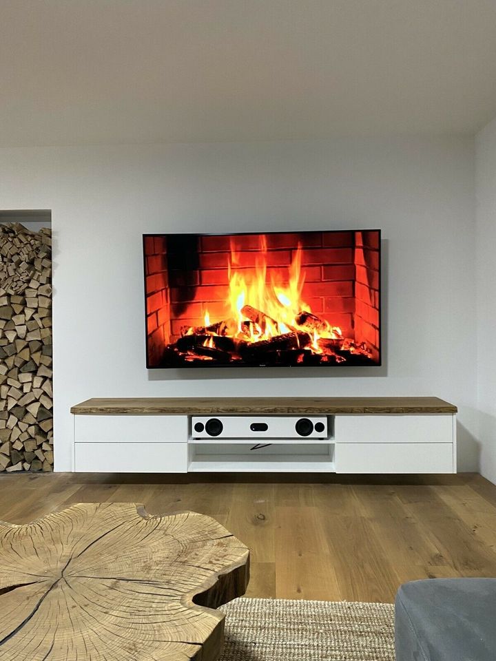 Tv Board HiFi Fernsehtisch Kommode Holz Eiche Massivholz in Bielefeld